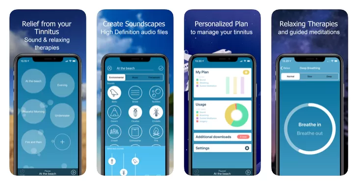 tinnitus relief screenshots